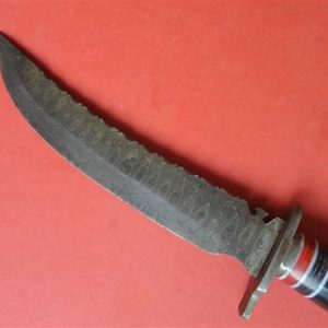HAND MADE DAMASCUS HUNTING RANGER KNIFE AWESOME HANDLE (XPT-3664)