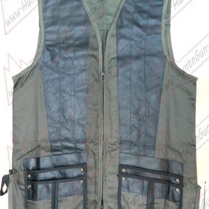 Steek Shooting Vest Cotton/Leather (XPT-25016)