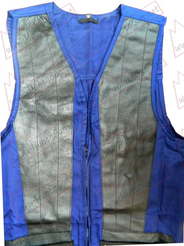 Steek Shooting Vest Cotton/Leather (XPT-25017)